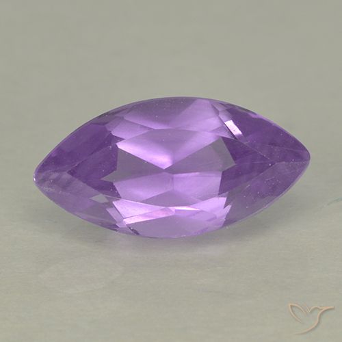 Améthyste Violet Rosâtre naturelle Marquise, 1.78 ct, VS
