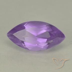 Améthyste Violet Rosâtre naturelle Marquise, 1.78 ct, VS