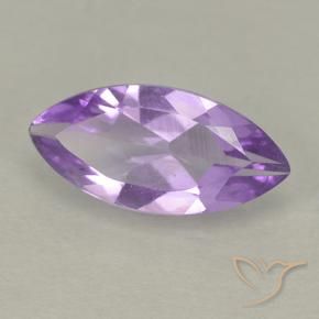 Améthyste Violet Rosâtre naturelle Marquise, 1.26 ct, VS