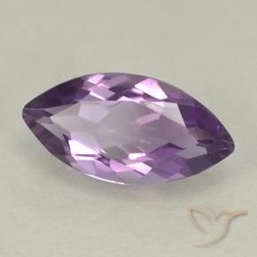 Améthyste Violet moyen naturelle Marquise, 1.62 ct, VS