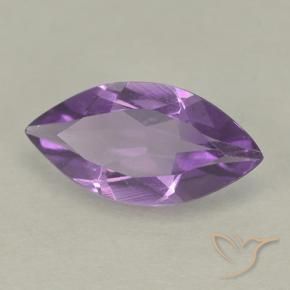 Améthyste Violet moyen naturelle Marquise, 1.32 ct, VS