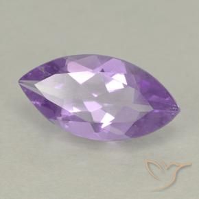 Améthyste Pourpre violacé moyen naturelle Marquise, 1.49 ct, VS