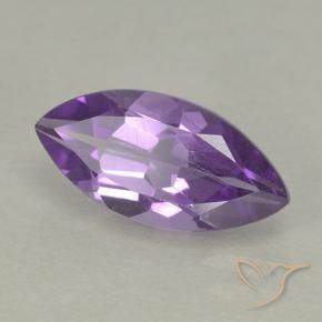Améthyste Violet moyen naturelle Marquise, 1.55 ct, VS