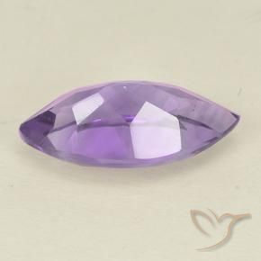 Améthyste Violet moyen naturelle Marquise, 1.64 ct, VS