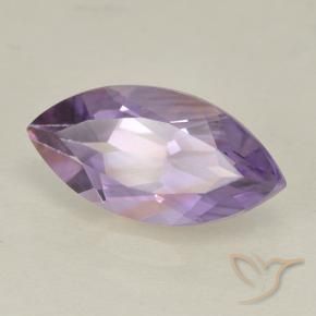 Améthyste Violet rosâtre léger naturelle Marquise, 1.83 ct, VS