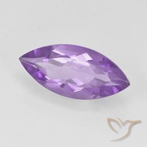Améthyste Violet iris rosâtre naturelle Marquise, 1.35 ct, VS