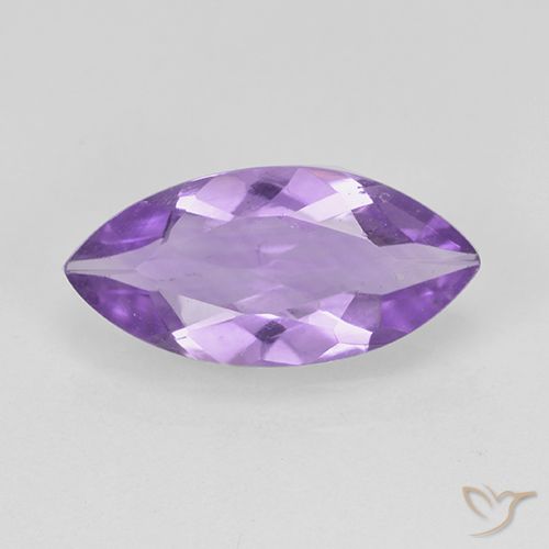 Améthyste Violet moyen naturelle Marquise, 1.23 ct, VS