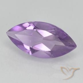 Améthyste Violet iris rosâtre naturelle Marquise, 1.55 ct, VS