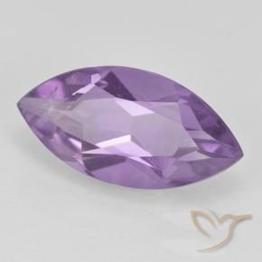 Améthyste Violet rose moyen naturelle Marquise, 1.54 ct, VS