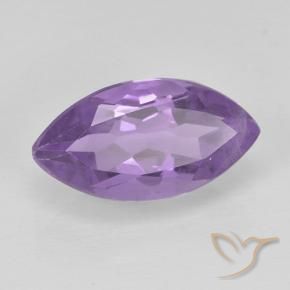 Améthyste Violet moyen naturelle Marquise, 1.64 ct, VS