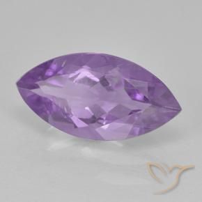 Améthyste Violet moyen naturelle Marquise, 1.57 ct, VS-SI