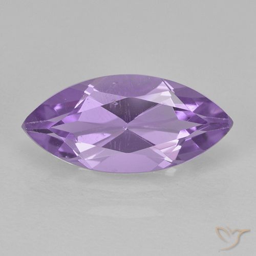 Améthyste Violet Iris naturelle Marquise, 1.38 ct, VS