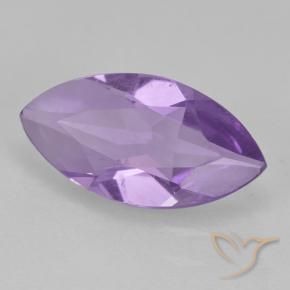 Améthyste Violet moyen naturelle Marquise, 1.35 ct, VS