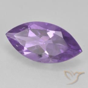 Améthyste Violet moyen naturelle Marquise, 1.64 ct, VS