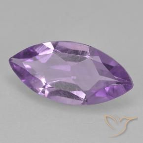 Améthyste Violet rosé foncé naturelle Marquise, 1.30 ct, VS