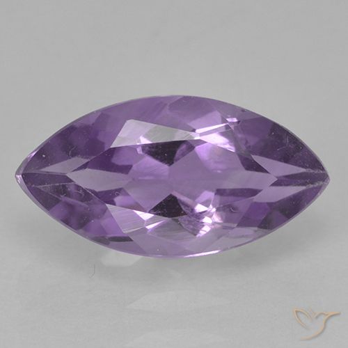Améthyste Violet moyen naturelle Marquise, 1.82 ct, VS