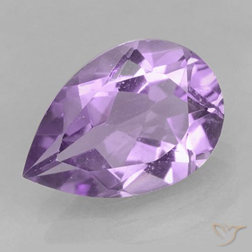 1.69ct Naturel Violet moyen Améthyste, En forme de poire, VVS-VS
