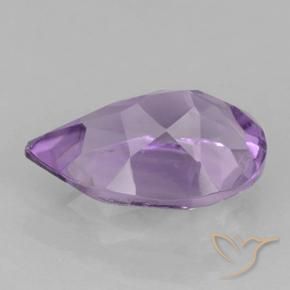 Améthyste Violet moyen naturelle En forme de poire, 1.69 ct, VVS-VS