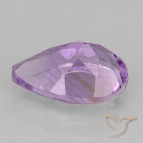 Améthyste Violet rose moyen naturelle En forme de poire, 1.77 ct, VVS-VS