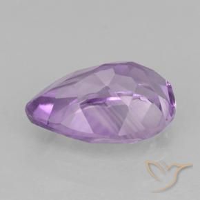 Améthyste Violet Rosâtre naturelle En forme de poire, 1.90 ct, VVS-VS
