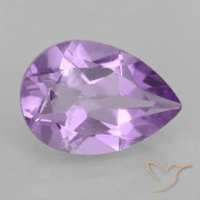 Améthyste Violet rose moyen naturelle En forme de poire, 1.70 ct, VVS-VS