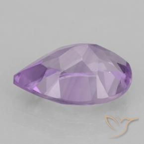 Améthyste Violet rose moyen naturelle En forme de poire, 1.70 ct, VVS-VS