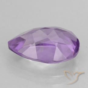 Améthyste Violet rose moyen naturelle En forme de poire, 1.67 ct, VVS-VS