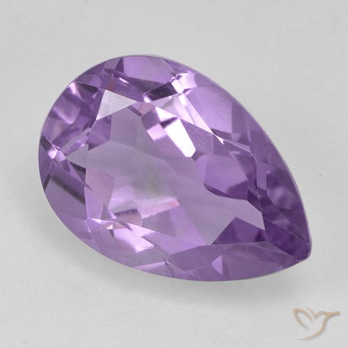 1.83ct Naturel Violet moyen Améthyste, En forme de poire, VS-SI
