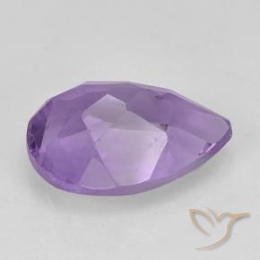 Améthyste Violet moyen naturelle En forme de poire, 1.83 ct, VS-SI