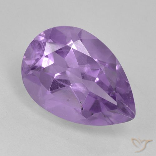 1.71ct Naturel Violet moyen Améthyste, En forme de poire, VS