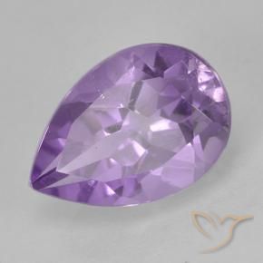 Améthyste Violet rose moyen naturelle En forme de poire, 1.84 ct, VVS-VS