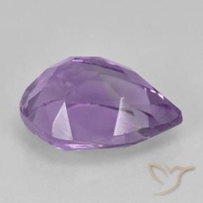 Améthyste violet rose moyen naturelle en forme de poire, 2,10 ct, VVS-VS