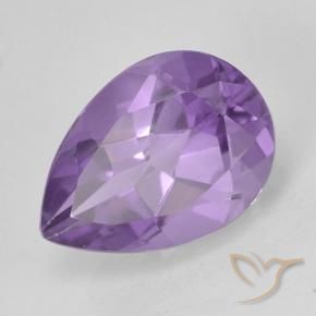 Améthyste Violet moyen naturelle En forme de poire, 1.83 ct, VVS-VS