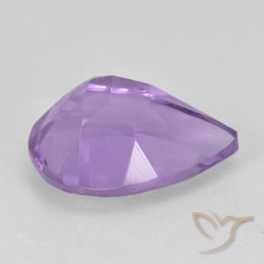 Améthyste Violet moyen naturelle En forme de poire, 1.80 ct, VVS-VS