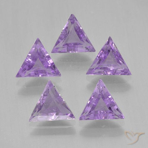 2.63ctw Naturel Violet moyen Améthyste, Trillion, VS