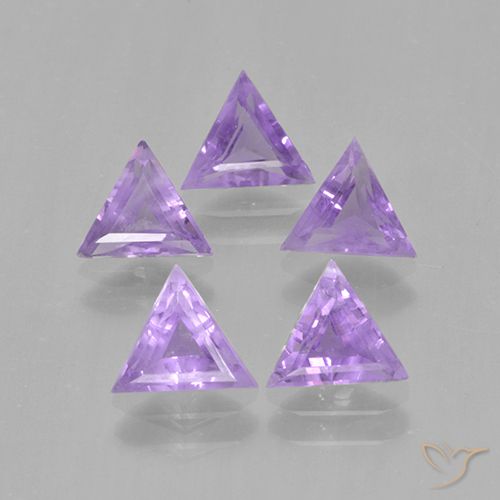 2.64ctw Naturel Violet moyen Améthyste, Trillion, VS