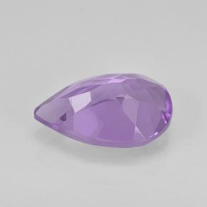 Améthyste Violet moyen naturelle En forme de poire, 1.48 ct, VVS-VS