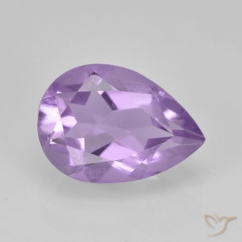 1.74ct Naturel Violet moyen Améthyste, En forme de poire, VVS-VS