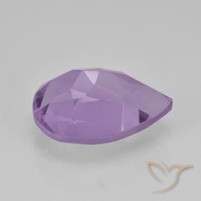 Améthyste Violet moyen naturelle En forme de poire, 1.74 ct, VVS-VS