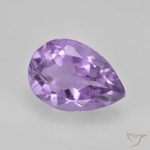 1.95ct Naturel Violet moyen Améthyste, En forme de poire, VVS-VS