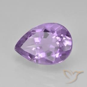 Améthyste Violet moyen naturelle En forme de poire, 1.95 ct, VVS-VS