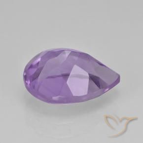 Améthyste Violet moyen naturelle En forme de poire, 1.95 ct, VVS-VS