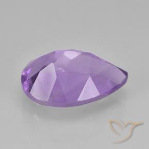 Améthyste Violet moyen naturelle En forme de poire, 1.78 ct, VVS-VS