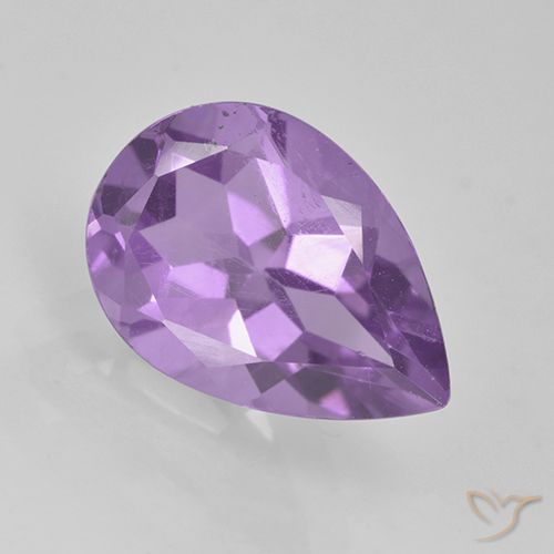 1.96ct Naturel Violet moyen Améthyste, En forme de poire, VVS-VS
