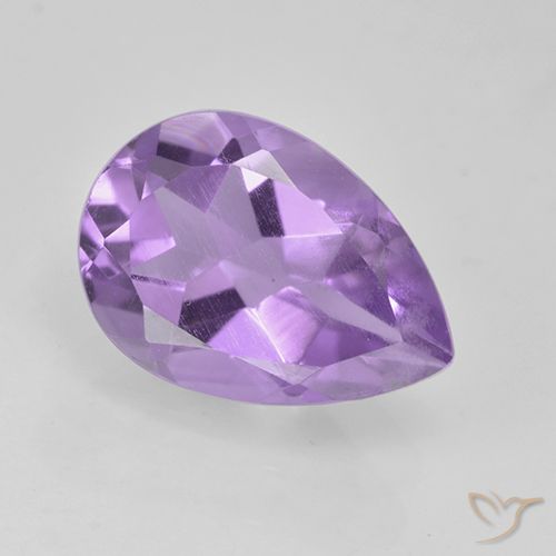 1.87ct Naturel Violet Rosâtre Améthyste, En forme de poire, VVS-VS