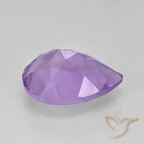 Améthyste Violet Rosâtre naturelle En forme de poire, 1.87 ct, VVS-VS