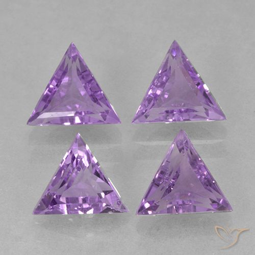 2.46ctw Naturel Violet moyen Améthyste, Trillion, VS
