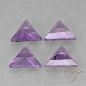 Shop natural 2.46ct Violet moyen Améthyste gems, Trillion, from Brésil at GemSelect. In stock, global shipping!