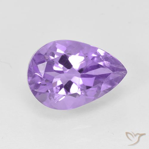 Améthyste teinte violet profond naturelle en forme de poire, 2,04 ct, VVS-VS