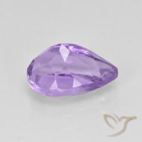 Améthyste teinte violet profond naturelle en forme de poire, 2,04 ct, VVS-VS